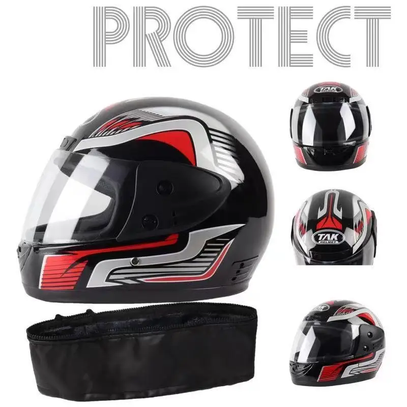 

Four Seasons Helmet Electric Bike Men and Women Motorcycle Riding Helmet Autumn and Winter Warm Riding Helmet Motorcycle Helmet