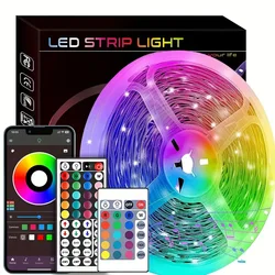 TV LED backlight USB RGB LED light strip music synchronized color changing 44-key remote control 24-key app control 3key control