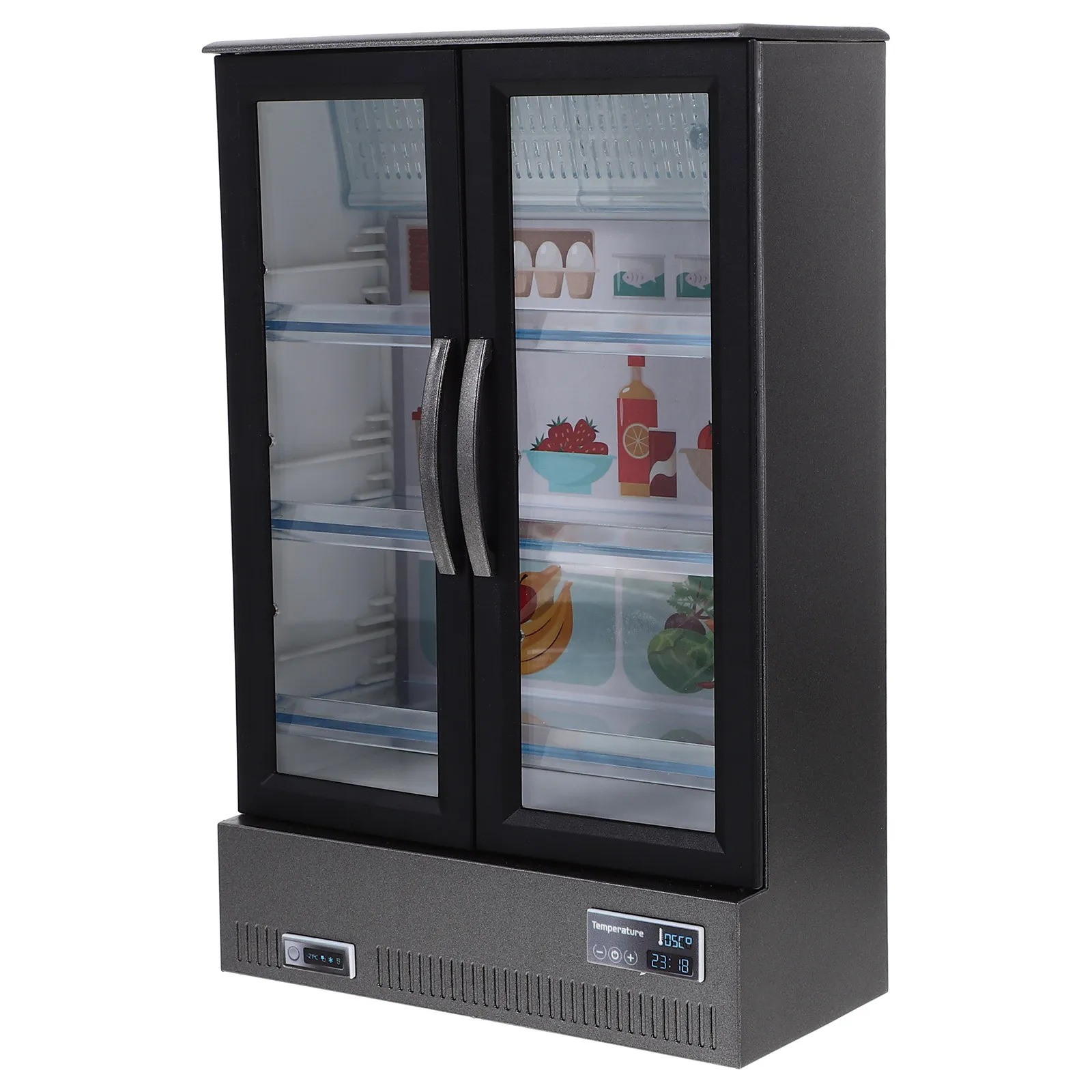 

Миниатюрный пластиковый холодильник для кукольного домика, декор для кухни, миниатюрная мебель, украшение для дома, поделка