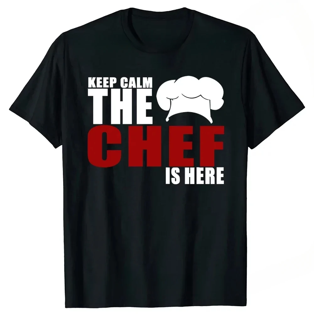 Cooking Graphic Short Sleeve Gifts T-shirt Funny Yes Chef Funny Restaurant Kitchen Sayings for Cooks Knife Retro BBQ T Shirts