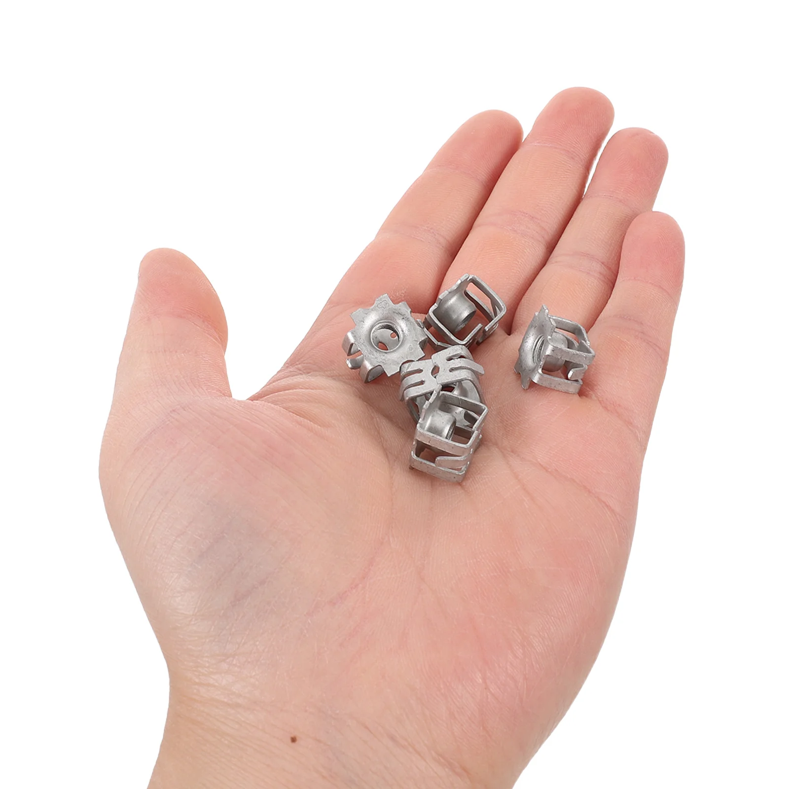 

30Pcs Automotive Trim Panel Clips Metal Snap Buttons Kit for Car Interior Decoration U-Shaped Iron Fastening Clasps Repair