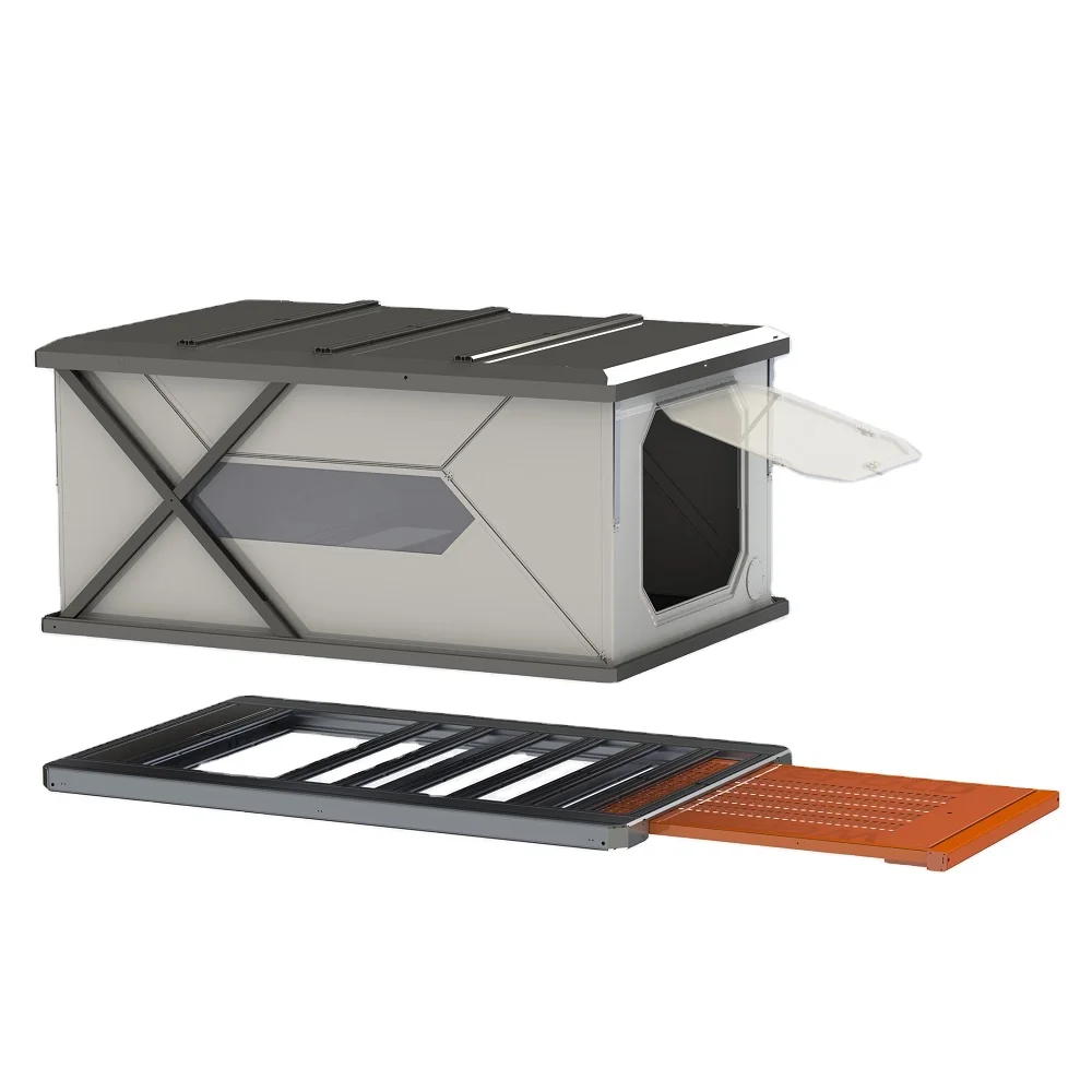 Camión al aire libre 600w Solar Camping RV coche viaje remolque aluminio 3-4 personas tienda de techo tienda de techo de carcasa dura