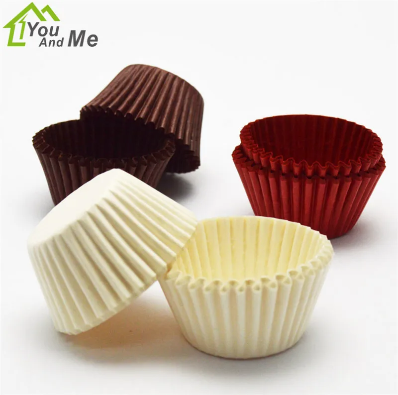 

500/1000 Pcs Chocolate Paper Muffin Case Cupcake Liner Baking Cups Mold Cake Stand Decorating for Wedding Party Supplier