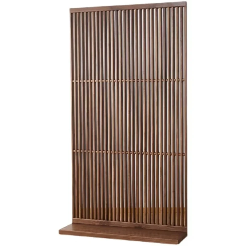 Solid wood screen, North American black walnut, removable to block the black screen