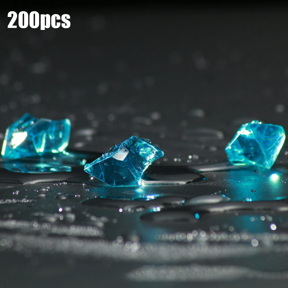 Beatiful Brand New for acrylic for Gem Stone for crystal Imitation for crystal Mixed Color Ornaments 200pcs Transparent 6*9mm