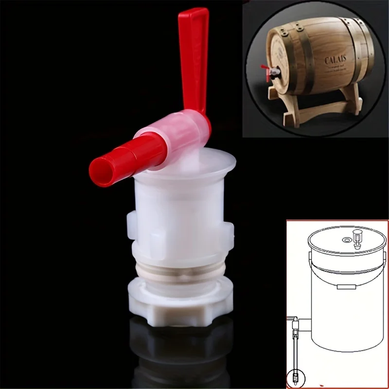 Home Brew Beer Faucet Fermentation Barrel Plastic Faucet Self-made Brewing Equipment Fermentation Tool