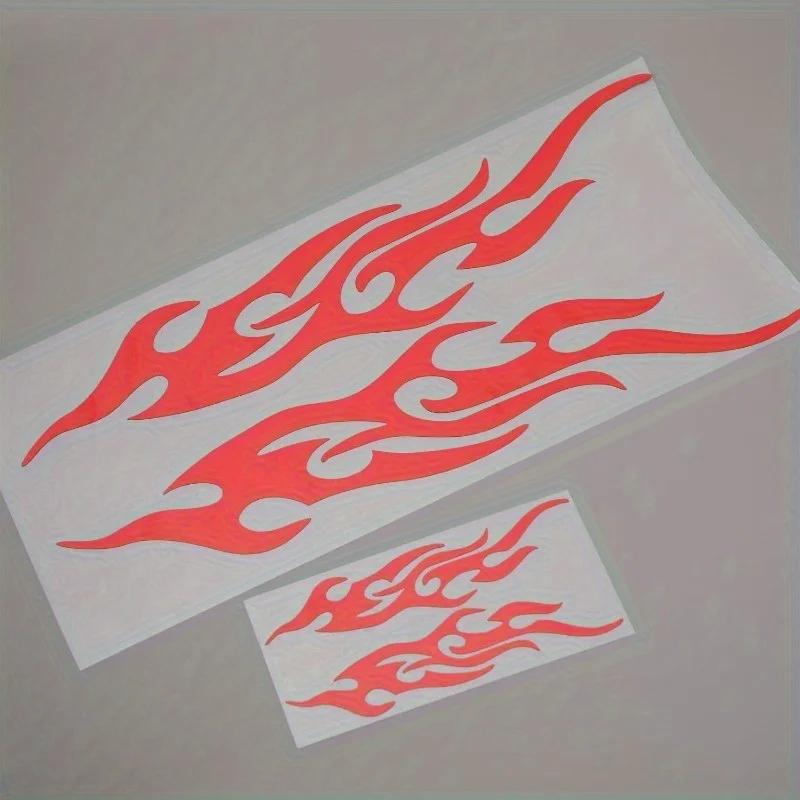 

4 шт. светоотражающие гоночные наклейки, красно-белые наклейки из ПЭТ, устойчивые к выцветанию, для автомобилей, мотоциклов, скейтбордов, не оставляют следов