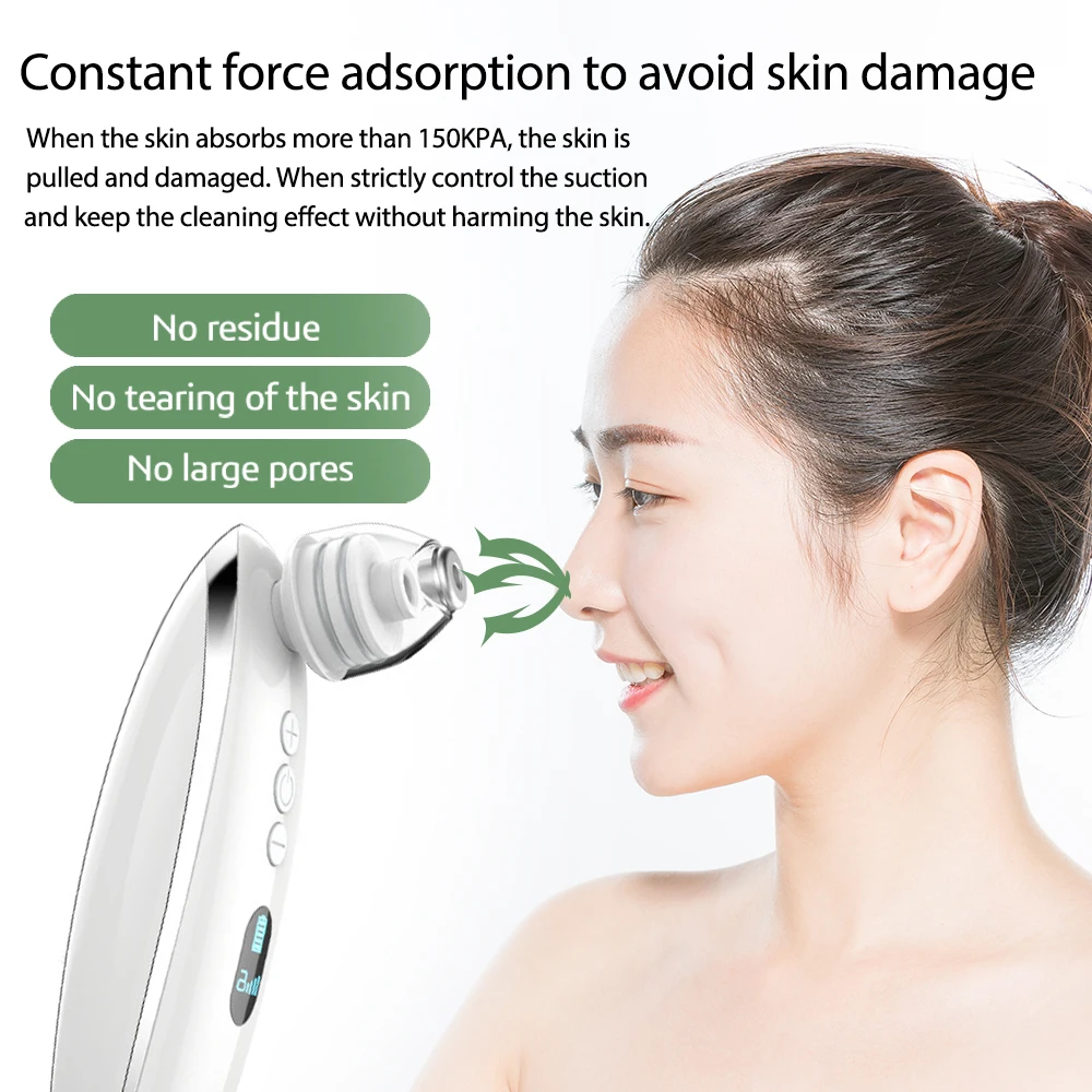 Electric Blackhead Remover Deep Cleaning Pores Vacuum Pore Cleaner Acne Cleanser Black Spots Removal Face Nose Deep Cleaning