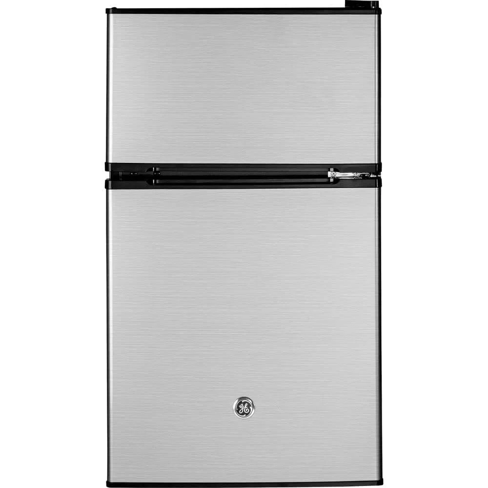 Fridge With Freezer | 3.1 Cubic Ft. | Double-Door Design With Glass Shelves, Crisper Drawer & Spacious Freezer