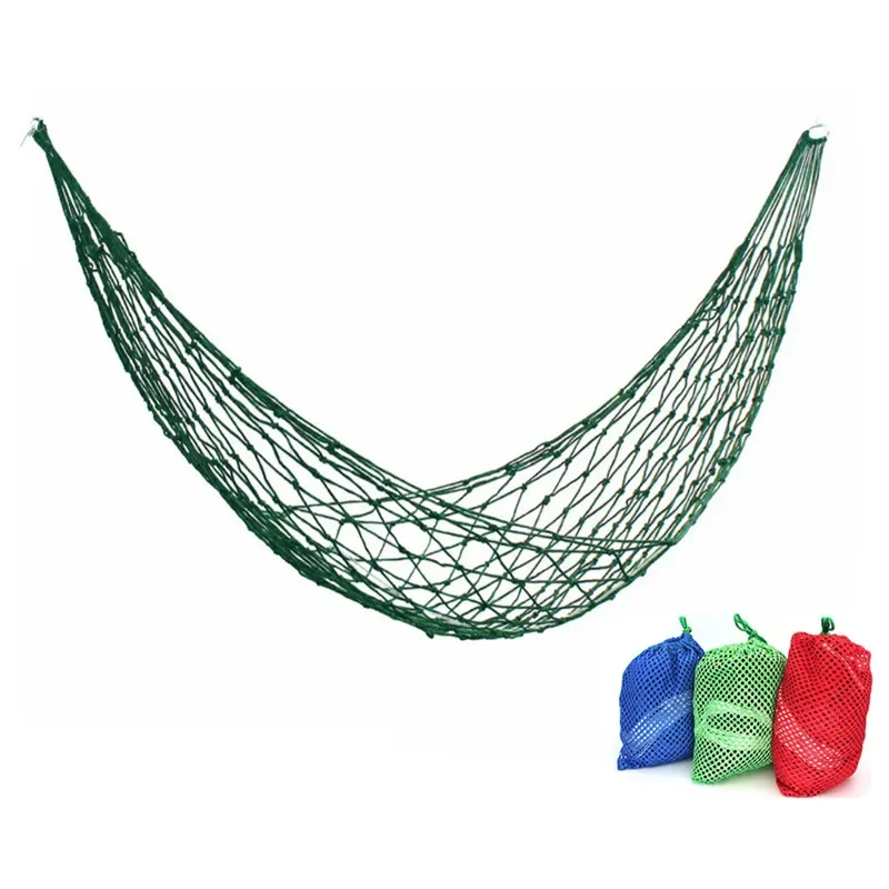 

Portable Outdoor Sport Hammock Outdoor Camping Garden Home Travel Swing Hammock Mesh Net for Beach Yard Travel Swing Hanging Bed