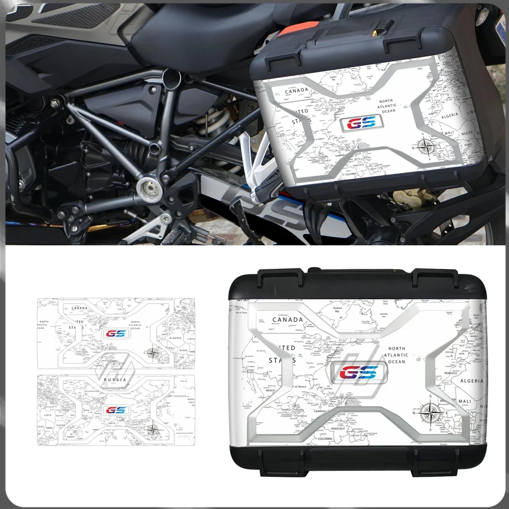 

Для BMW 2013-2020 чехол Vario R1200GS R1250GS ADV LC модификация деталей мотоцикла, защита боковой коробки, черно-белые наклейки