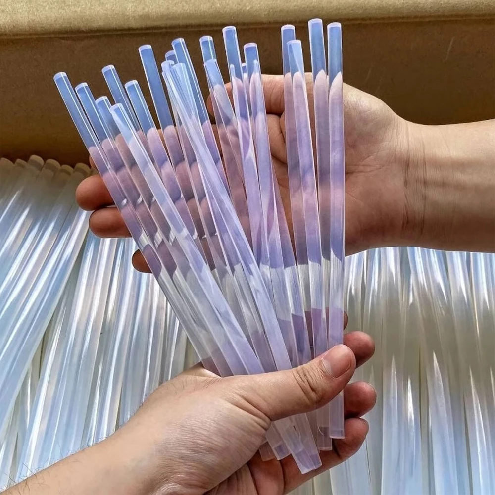 7/11mm Wide Hot Melt Glue Sticks Translucent Strong Viscosity Rods for Glue Gun High Temperature Resistant Hot Glue Repair Tools