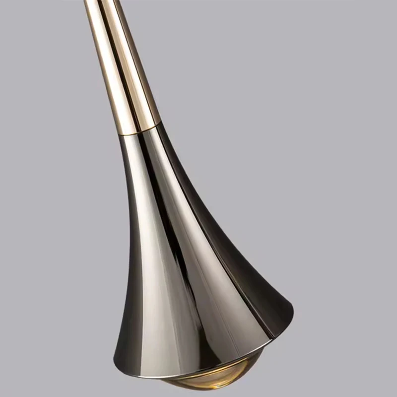 LED Adjustable Pendant Light Touch Dimmable Beside Light Mirror Lamp Aluminum Home Decor For Kitchen Island Dining Room Bar Cafe