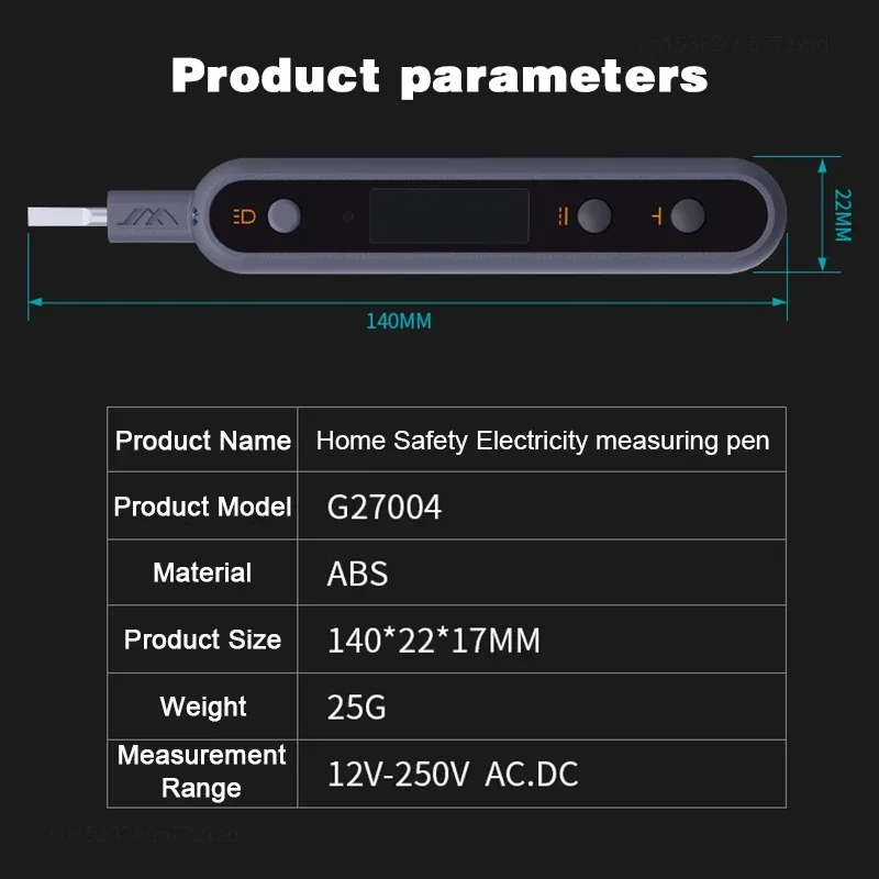 Xiaomi JIMIHOME Digital Voltage Current Detectors Safe Household High-precision Line Detection Multifunctional Sensor Test Pen