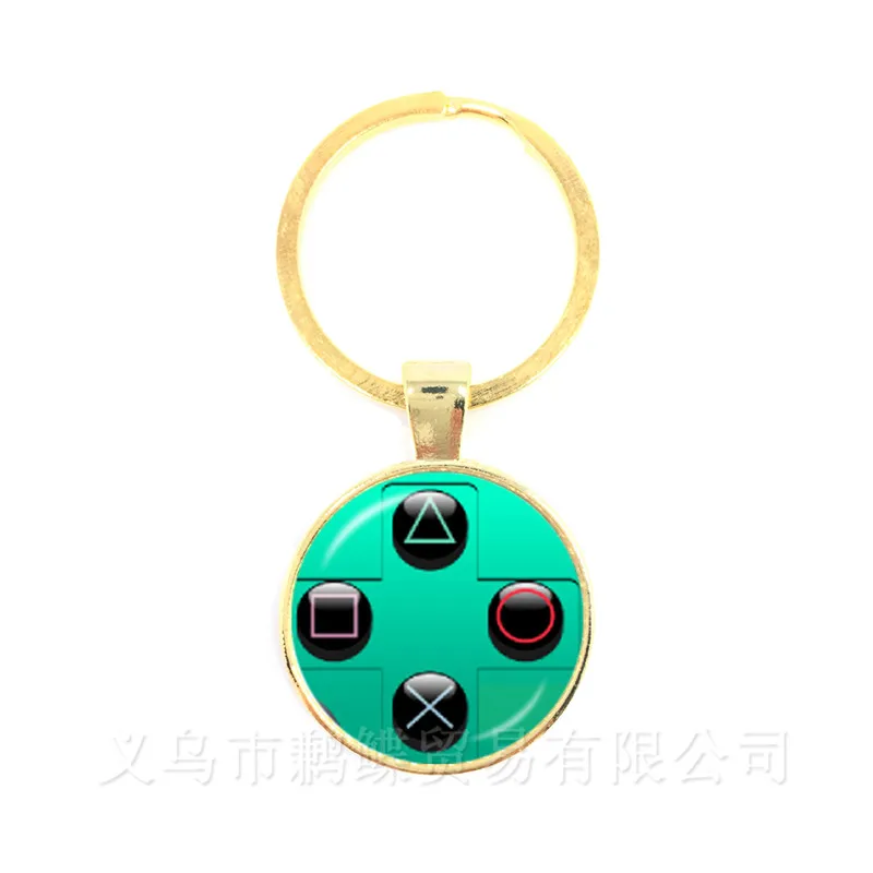 Vintage Video Game Controller Keychains Cool Men Gaming Gamer Jewelry Gift Retro Controller Gamepad Key Picture Keyring