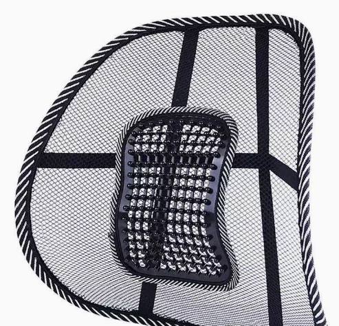 Ventilate Mesh Car Lumbar Back Support Cushion Universal Ergonomic Back Brace Massage Pad for Auto Seat Office Home Chair