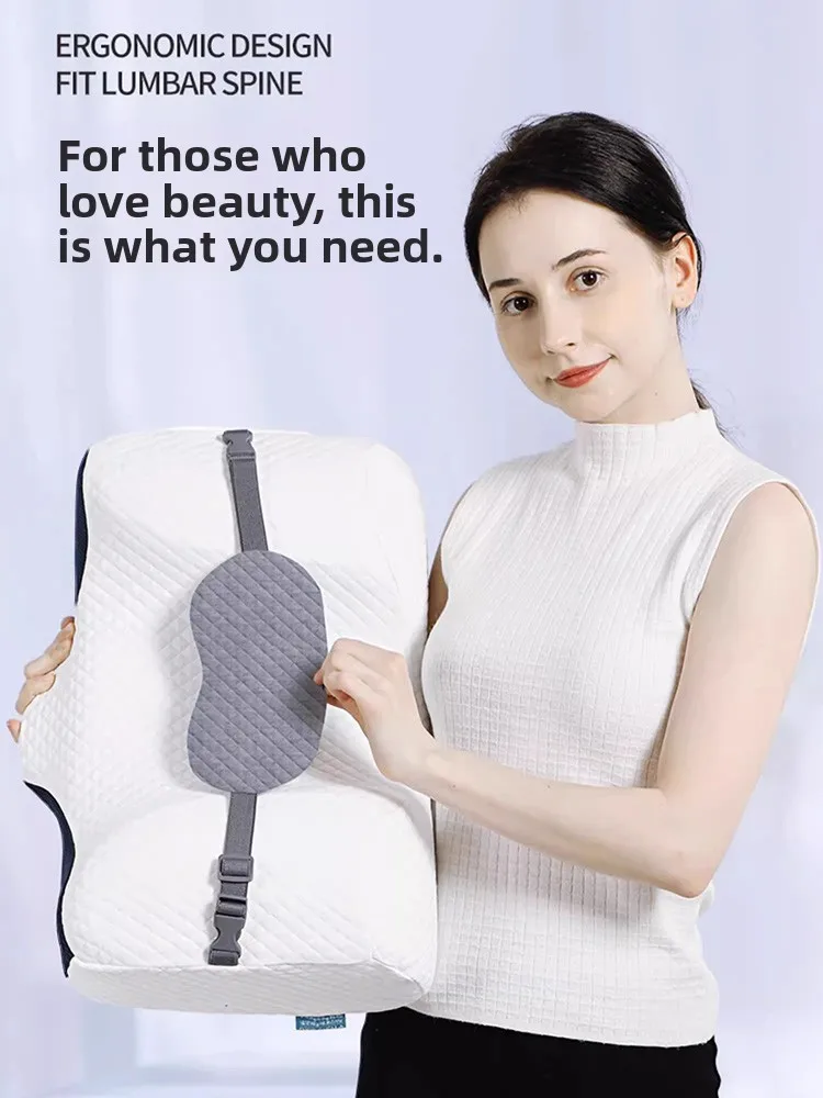 

Корректирующая подушка для сна с двойным слоем пены с эффектом памяти, мягкая поддержка для взрослых, восстановление после косметических операций, защита от сдавливания шеи