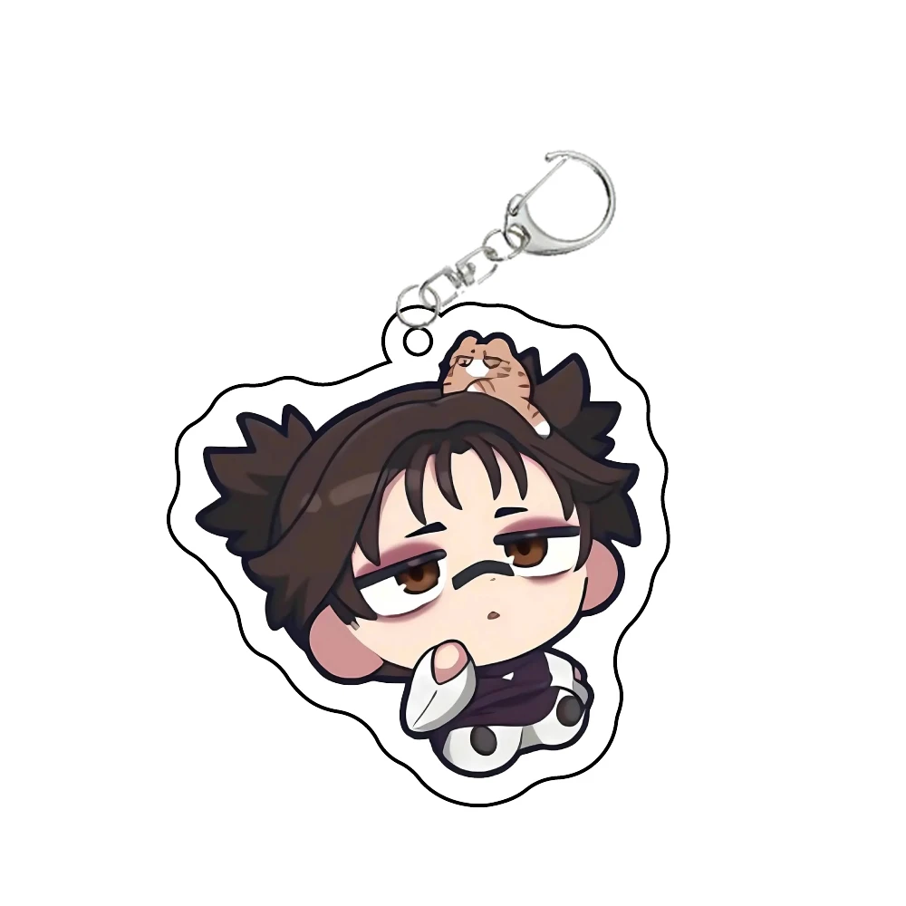 Anime Jujutsu Kaisen Figures Gojo Satoru Geto Suguru Cosplay Acrylic Key Chains Fushiguro Toji Character Keyring Decor Pendant