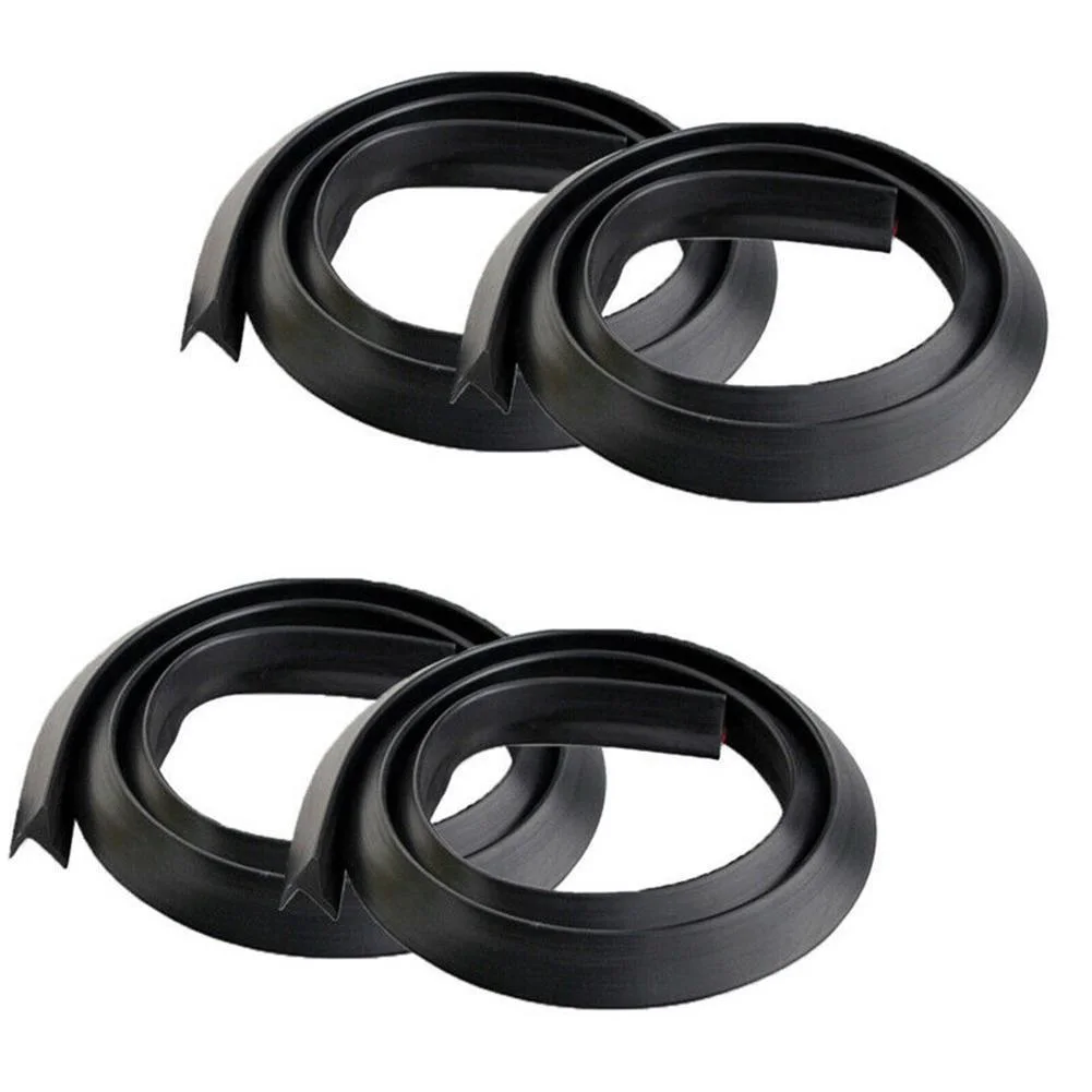 

Car Splash Guard Fender Flare Extension Wheel Eyebrow Moulding Trim Wheel Arch Strip Extenders Trim Strip Stick out Edge SUV 4pc
