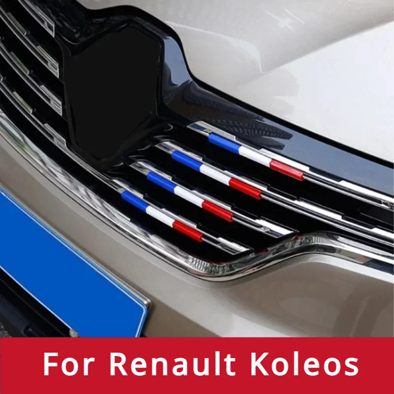 15Pcs ABS Car Front Grille Grill Cover Sticker for Renault Koleos QM6 QM5 Talisman Latitude Fluence Coupe Megane 2021 2020 2019