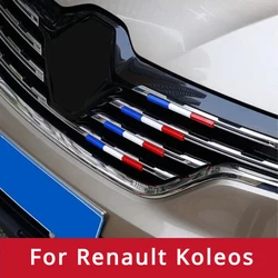 15Pcs ABS Car Front Grille Grill Cover Sticker for Renault Koleos QM6 QM5 Talisman Latitude Fluence Coupe Megane 2021 2020 2019