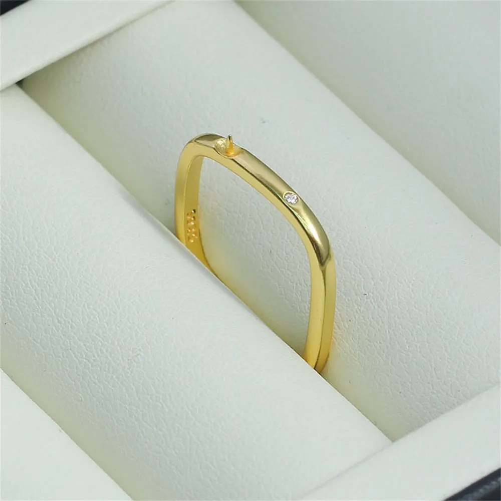 Solid S925 Sterling Silver Pearl Ring Settings Findings & Accessories - for Jewelry Making Bulk Wholesale Craft Supplies 5-8mm