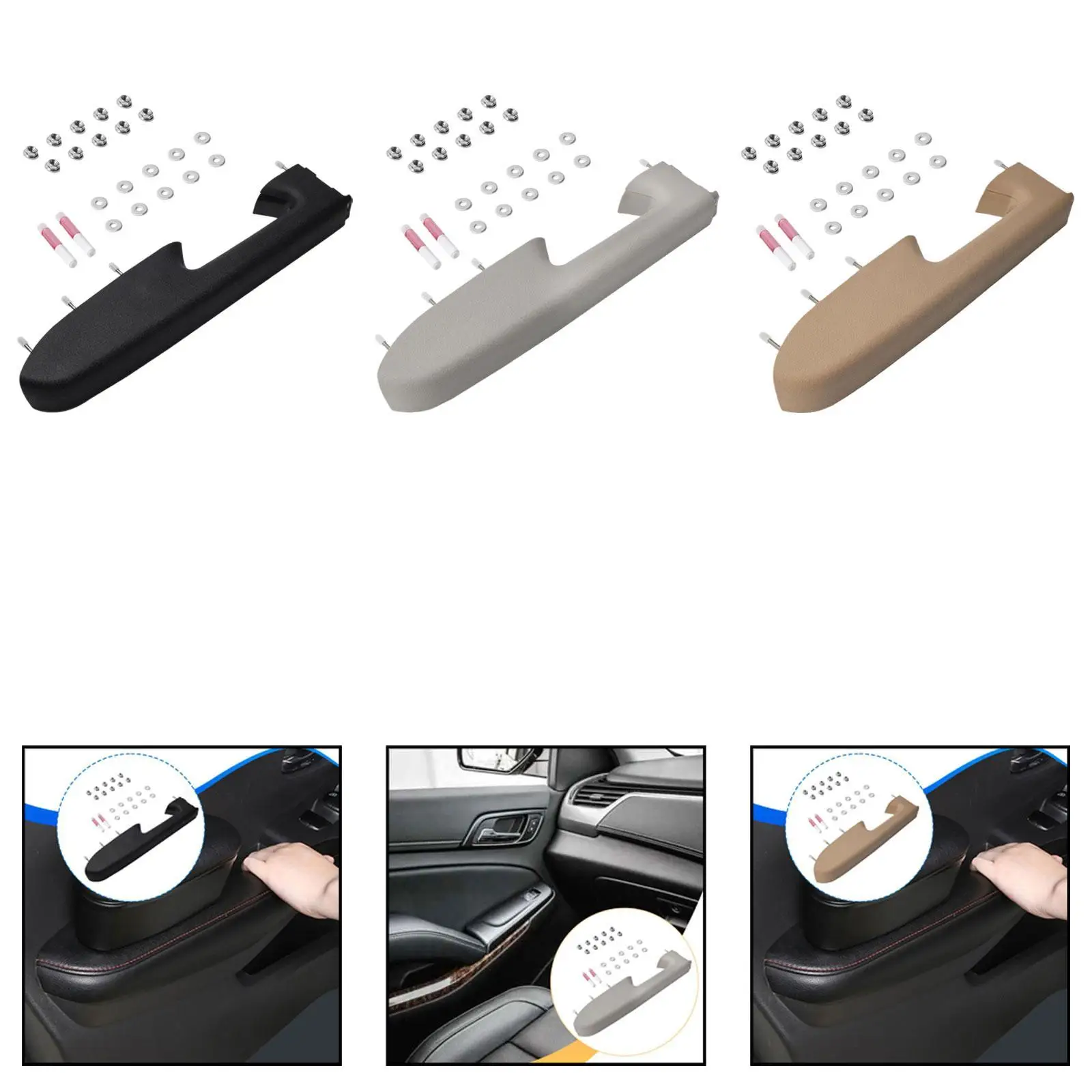 

Door Armrest Repair Accessories 22818465 Vehicle Interior Handle for 1500/2500HD/3500HD Replacement Attachment Sturdy