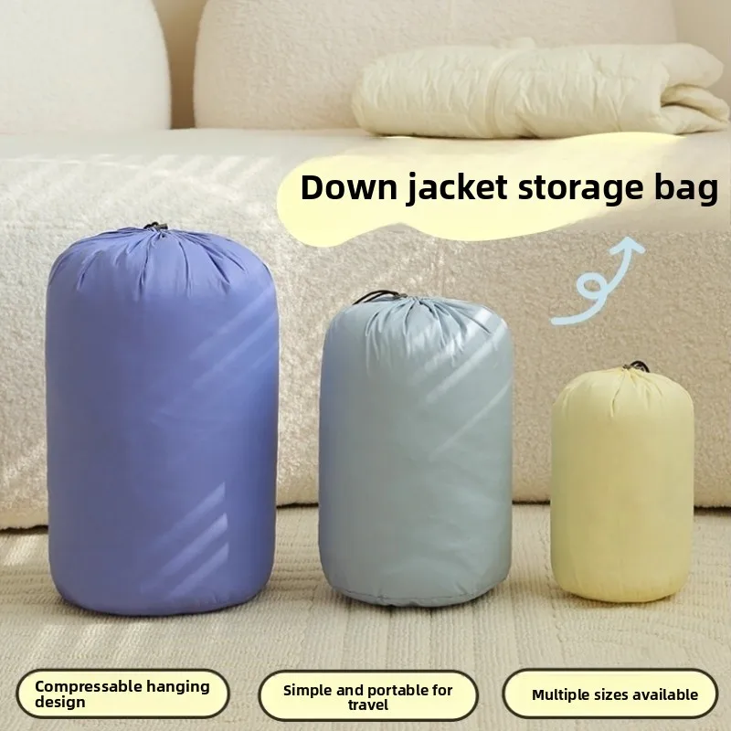 

Portable Travel down Jaet Clothing Organizer Bag Dstring Storage Bag for Suitcase Easy to Carry Storage Solution