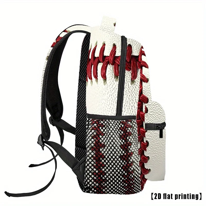 High-Quality Baseballs with Red Stitching Fashion Backpack for Men And Women with Adjustable And Comfortable Shoulder Straps