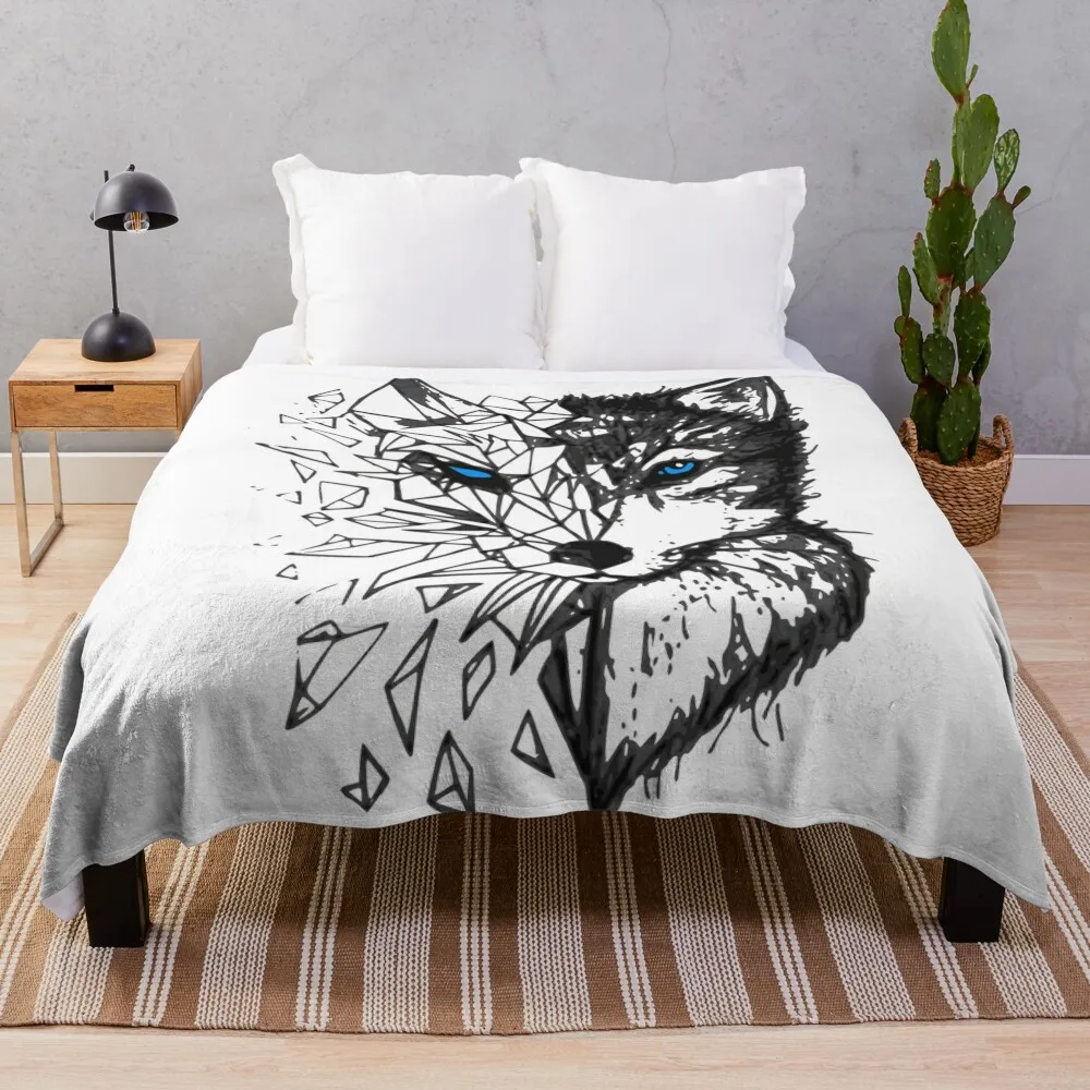 

Wolf Tribal Throw Blanket Large Bed linens Blankets