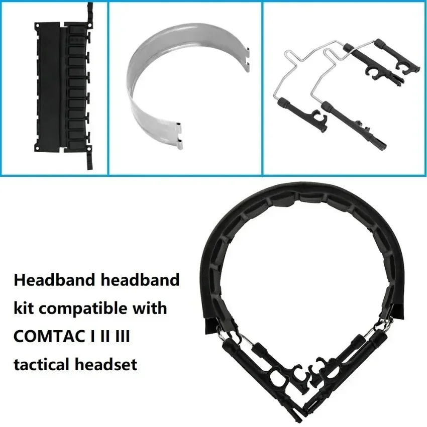 TAC-SKY COMTA II Tactical Headset Helmet Bracket Headphone with Military Headset Comta Headband and Tactical PTT