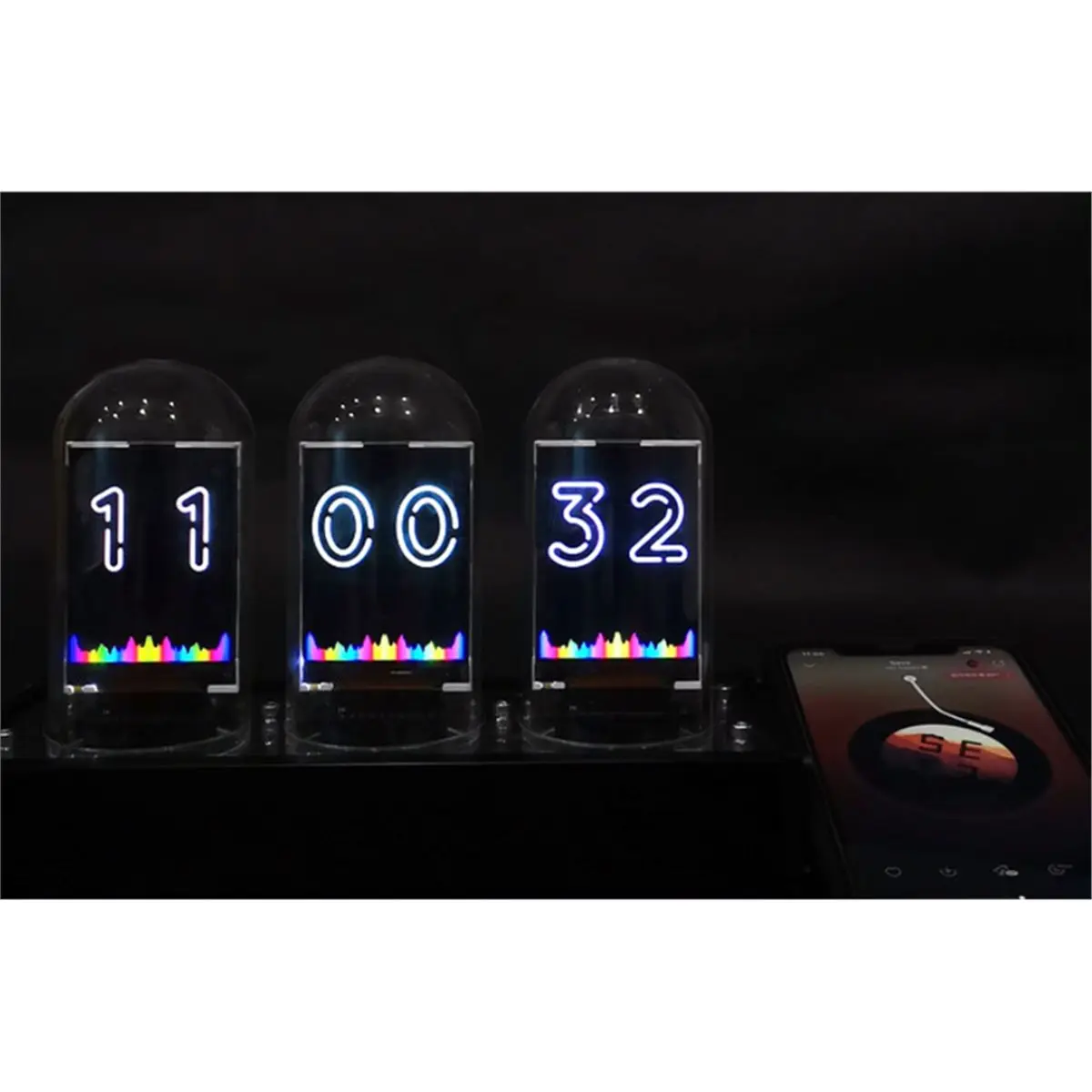 

Аналоговые часы A41T с 2,6-дюймовыми Nixie-трубками, Wi-Fi, музыкальным спектром, ночником, декор для дома/офиса, ретро-часы с RGB-подсветкой