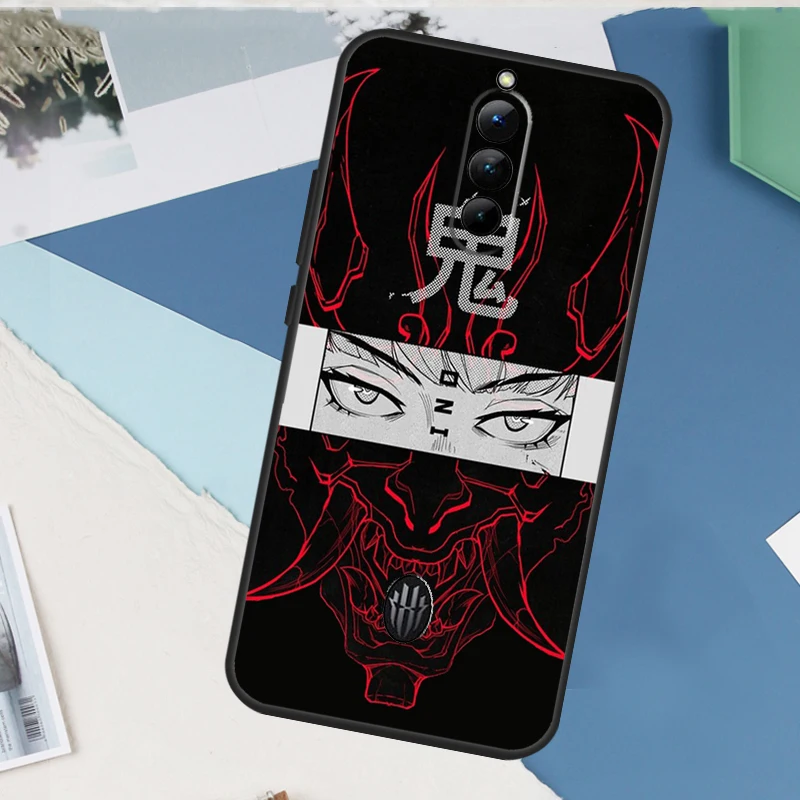 Japanese Hannya Oni Mask Case For ZTE Nubia Red Magic 9 10 11 8 8S 9S 10S Pro Plus 6 7 6S 7S Pro 5G 6R 10 Air Cover - view 5