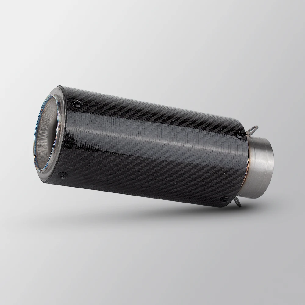 Universal 51MM 60MM Motorcycle Exhaust Project CR-T Muffler For Ninja400 R3 RC390 Z250SL MT03 Forza350 PXC150 390ADV TRK502X