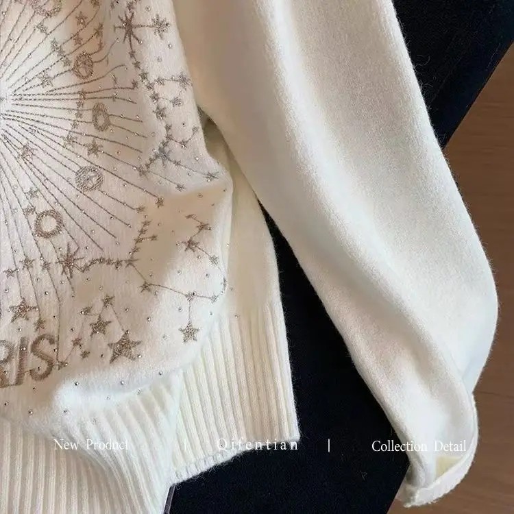 المرأة الصيف ستار التطريز تي شيرت لينة متماسكة فضفاضة تناسب بلوزات مستديرة العنق 2025 العصرية عادية أنيقة تنفس ارتداء اليومي