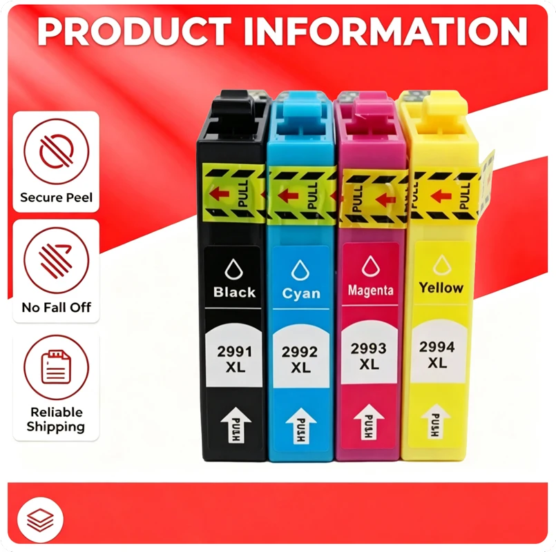1-6 set T29XL T2991 T2992 T2993 T2994 Ink Cartridge Compatible for Epson XP-235 XP-245 XP-247 XP-332 XP-432 XP-435 XP-442