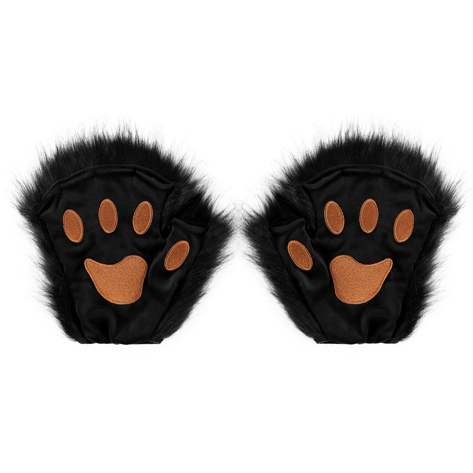Kawaii Haarschmuck Fuchsohren Plüschschwanz Niedliche Pfoten Set Cosplay Sekundäre Yuan Anime Charaktere Ausstellung Requisiten Partykleid – Detail 10
