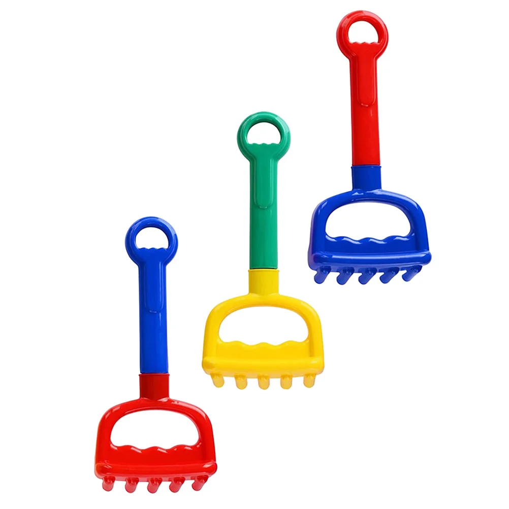 3 Pcs Children's Beach Rake Creative Game Toy Sand for Kids Toys Toddlers 1-2 Pp Baby