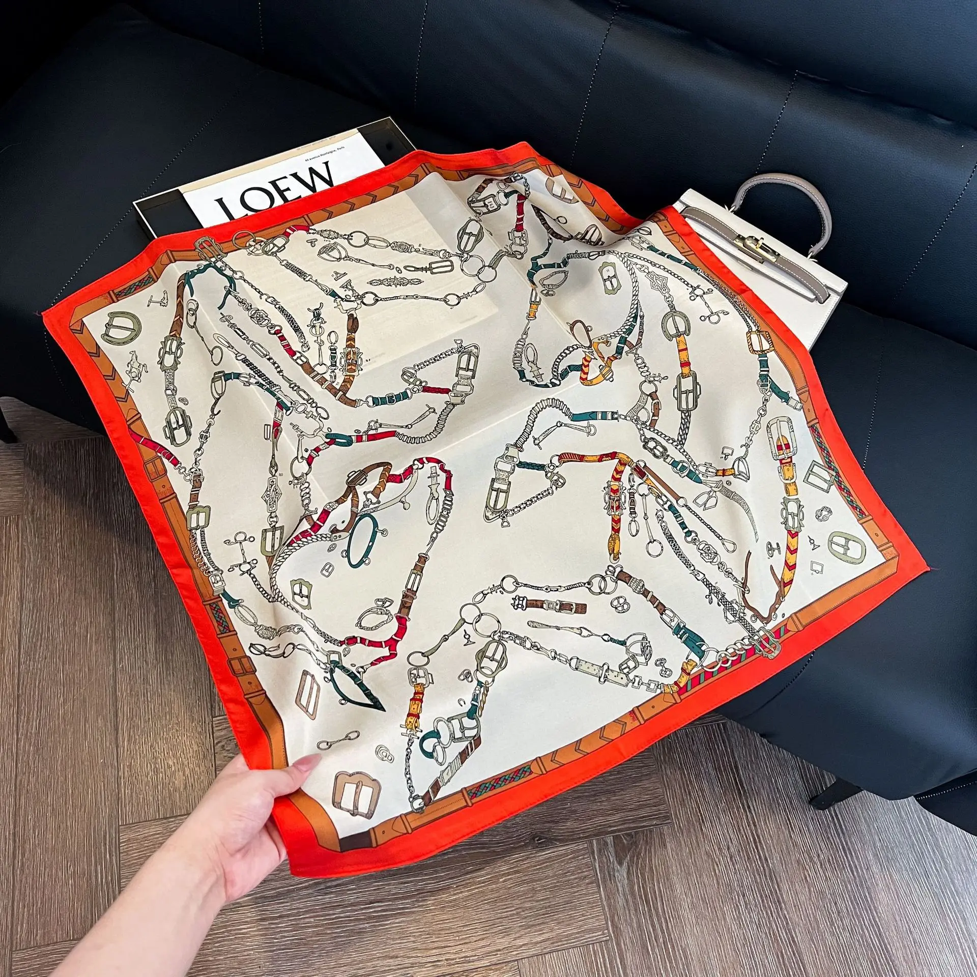 Syal Persegi Kecil Motif Ranta - Scarf Silk Square ulasan dan harga