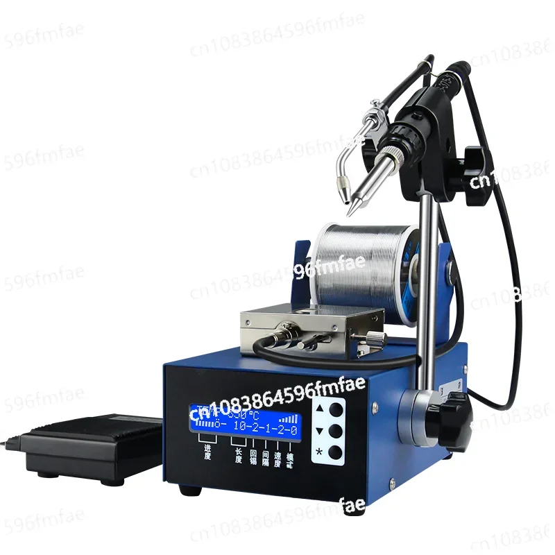 ASS-385A Digital Display Fully Automatic Soldering Machine 75W Foot Pedal Type Automatic Tin Feeding Tin BGA Soldering Station