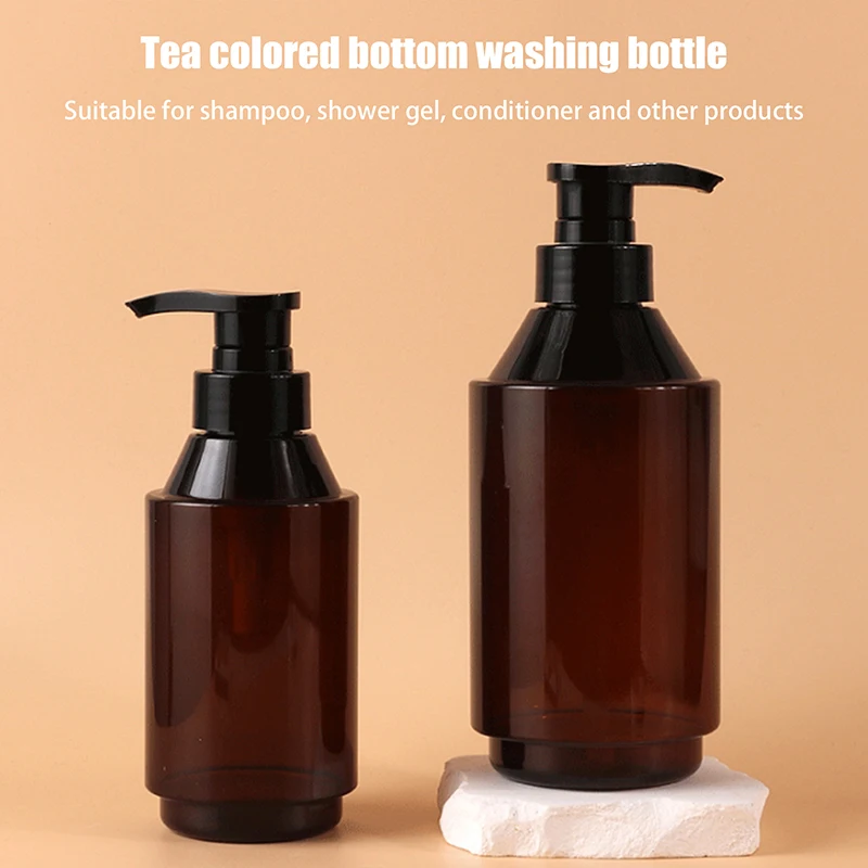 300/500 مللي تووني مضخة فارغة إعادة الملء الحمام شامبو استحمام هلام زجاجات موزع طبق المطبخ البلاستيك السائل الحاويات #1