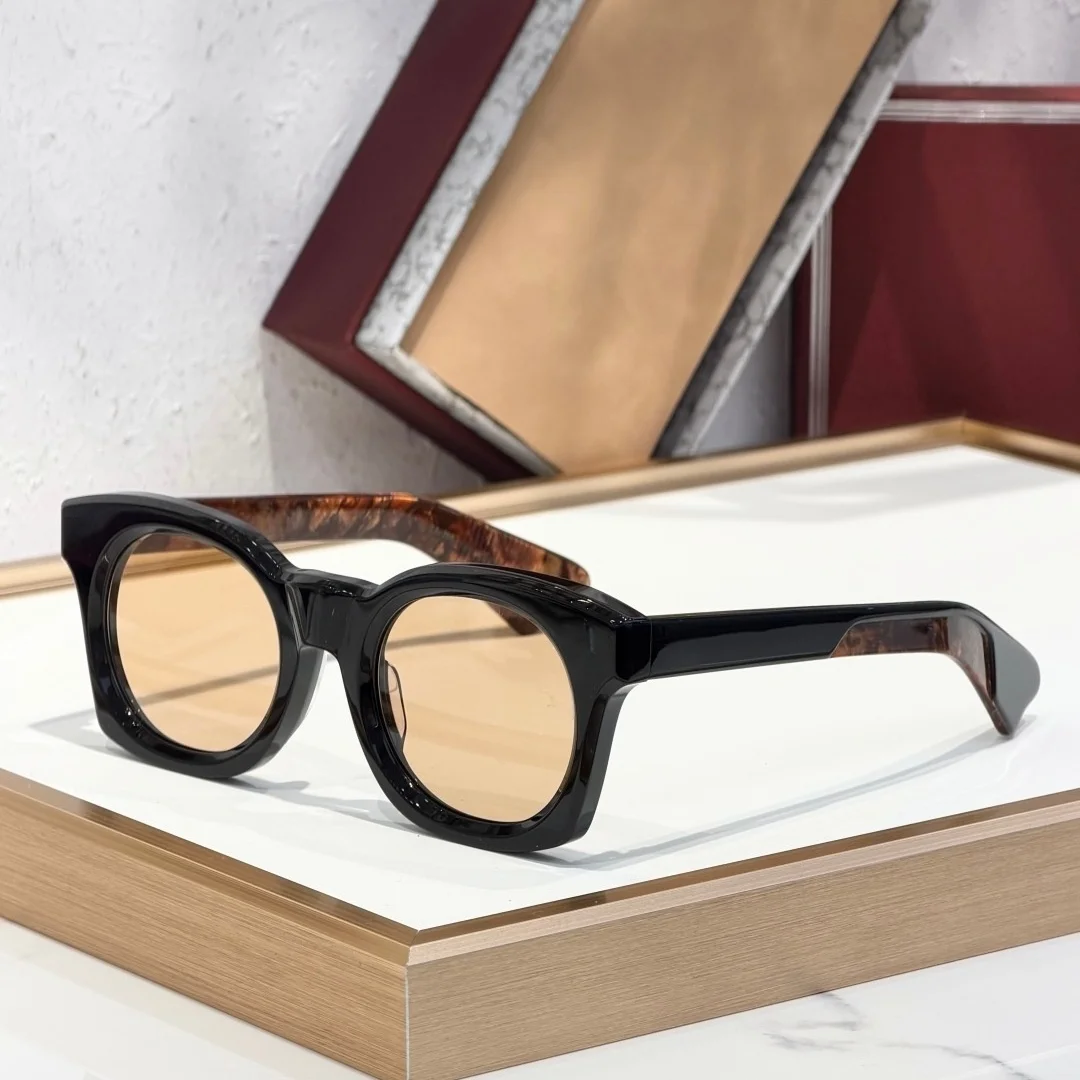 JMM ELMYRI Sunglasses Unisex Travel Business Female Sunglasses Circular Acetate High Quality Popular Gafas Sol Hombre in Trend