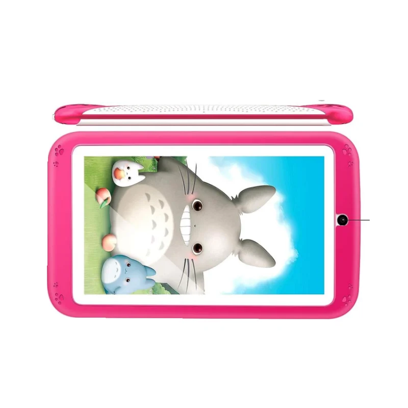 Hot Sales 7 INCH E98 Android 10.0 KID Gift Tablet PC 1GBRAM + 16G ROM Met Siliconen beugel Case Dual Camera Quad Core WIFI