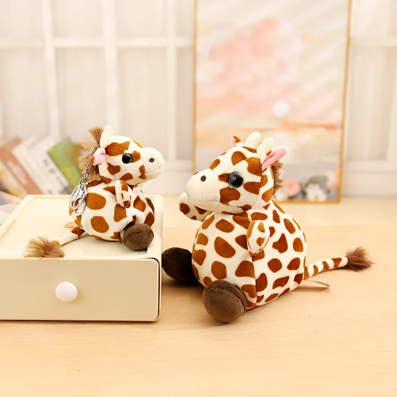 Boneca de saco de areia animal de desenho animado transfronteiriço, ornamento de boneca panda, pingente de chaveiro, brinquedo de pelúcia, presente infantil