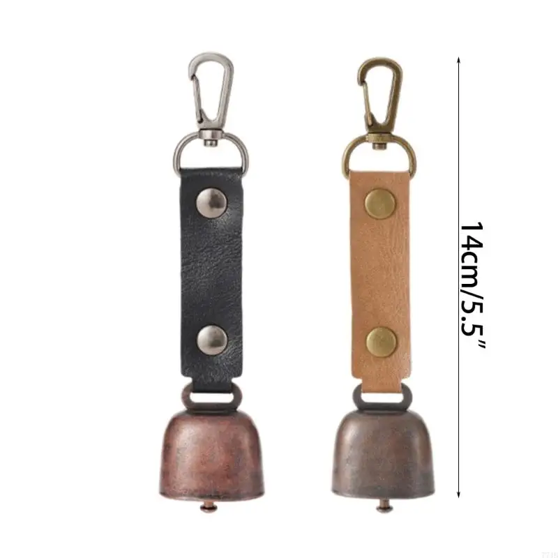 77JB Chuông kim loại ngoài trời Nhắc nhở trang sức Keychain cho việc đi bộ cắm trại đi bộ