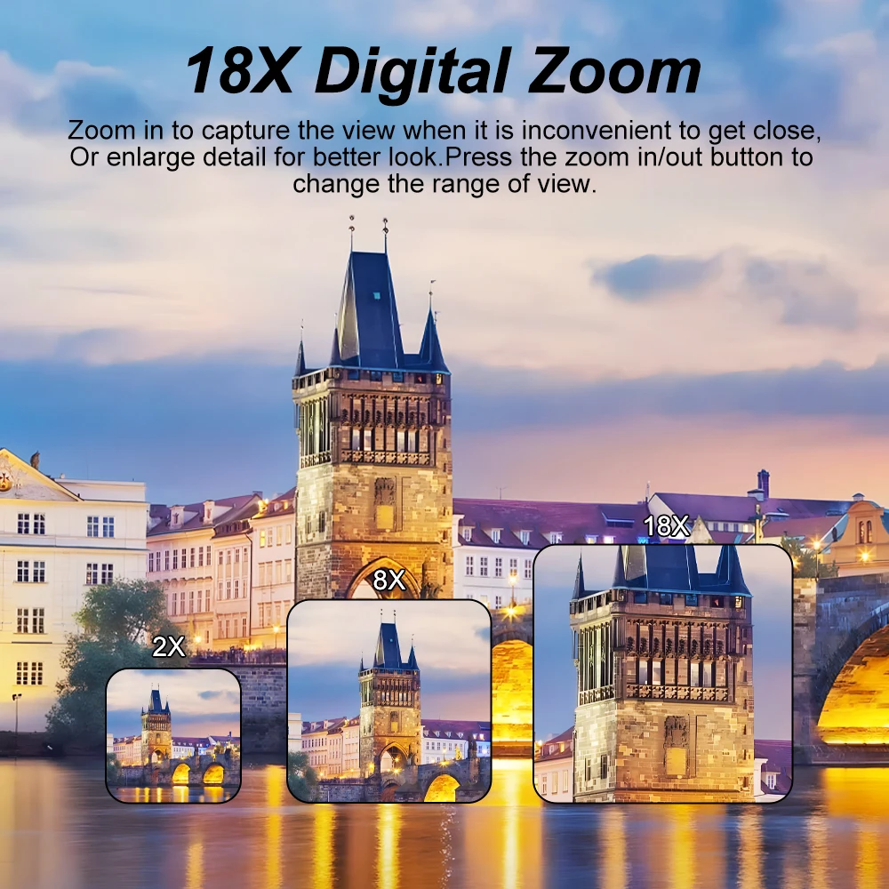 Nuova fotocamera per principianti Flip screen da 3 pollici WIFI Beauty Fotocamera digitale ad alta definizione con registrazione 5K da 75 Megapixel e zoom 18x