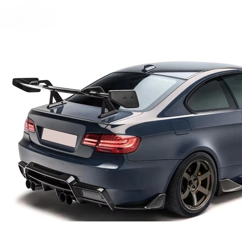 E92 M3 Dedicated Carbon Fiber Rear Wing Car High-quality Dedicated High Bracket Carbon Fiber Trunk Spoiler view 3