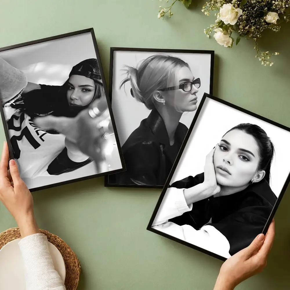 k-Kendall Jenners singer Poster Waterproof Wall Art Sticker for Home Bar Decoration, Self-Adhesive Room Wall Decor Mural
