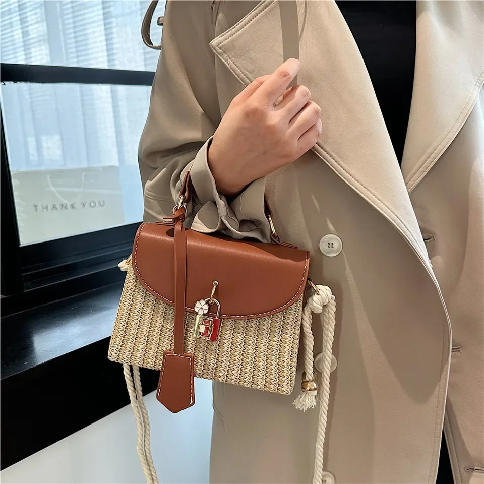 Markowa kwadratowe torby damska modna torba na ramię designerska torba Crossbody śliczne torebki i torebki designerskie luksusowe torba na plażę