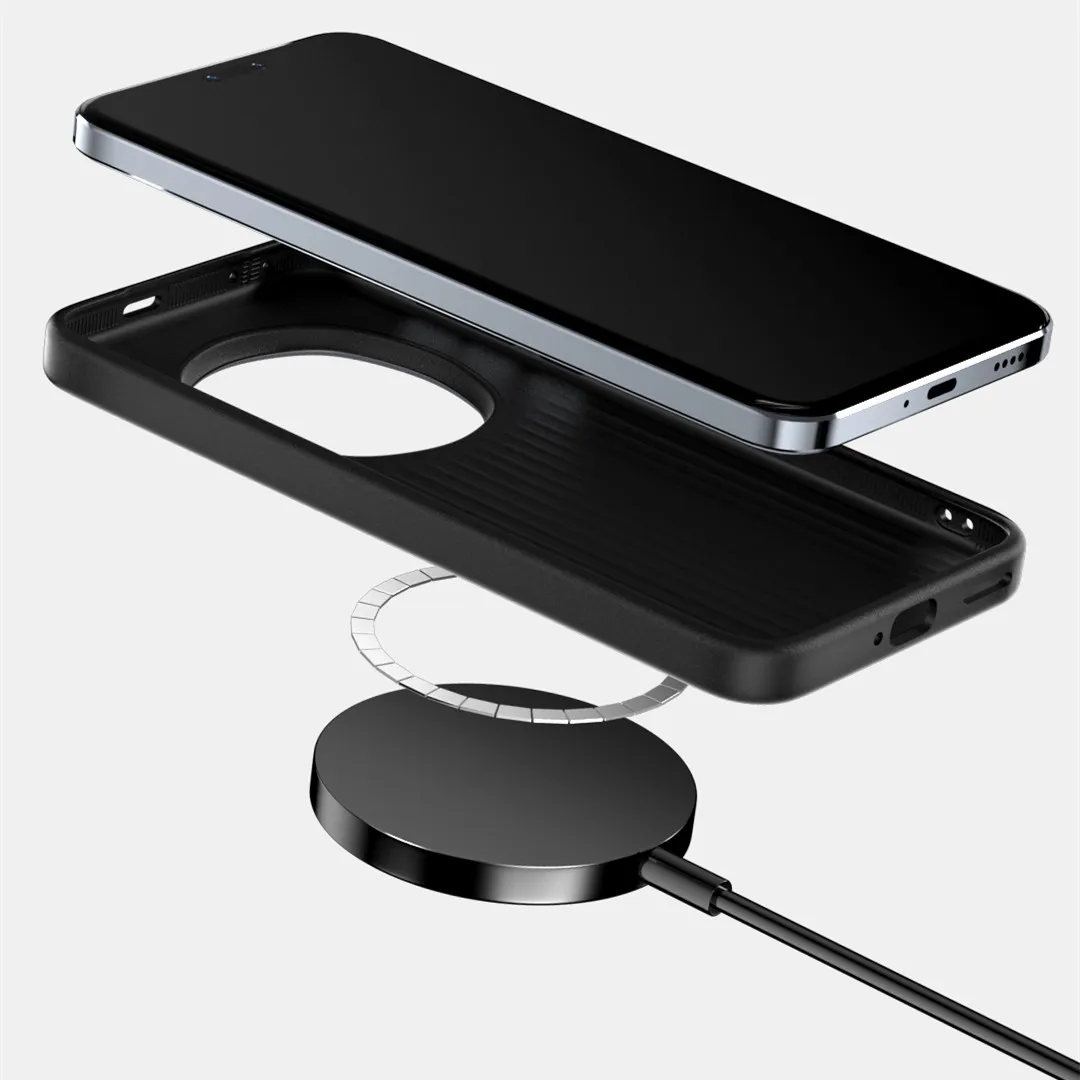 Matte Magsafe Great Wall Deer Grain Soft TPU Frame Case for Honor Magic 7 Pro Magic7 Sunset Soldier Magnetic PC Armor Back Cover